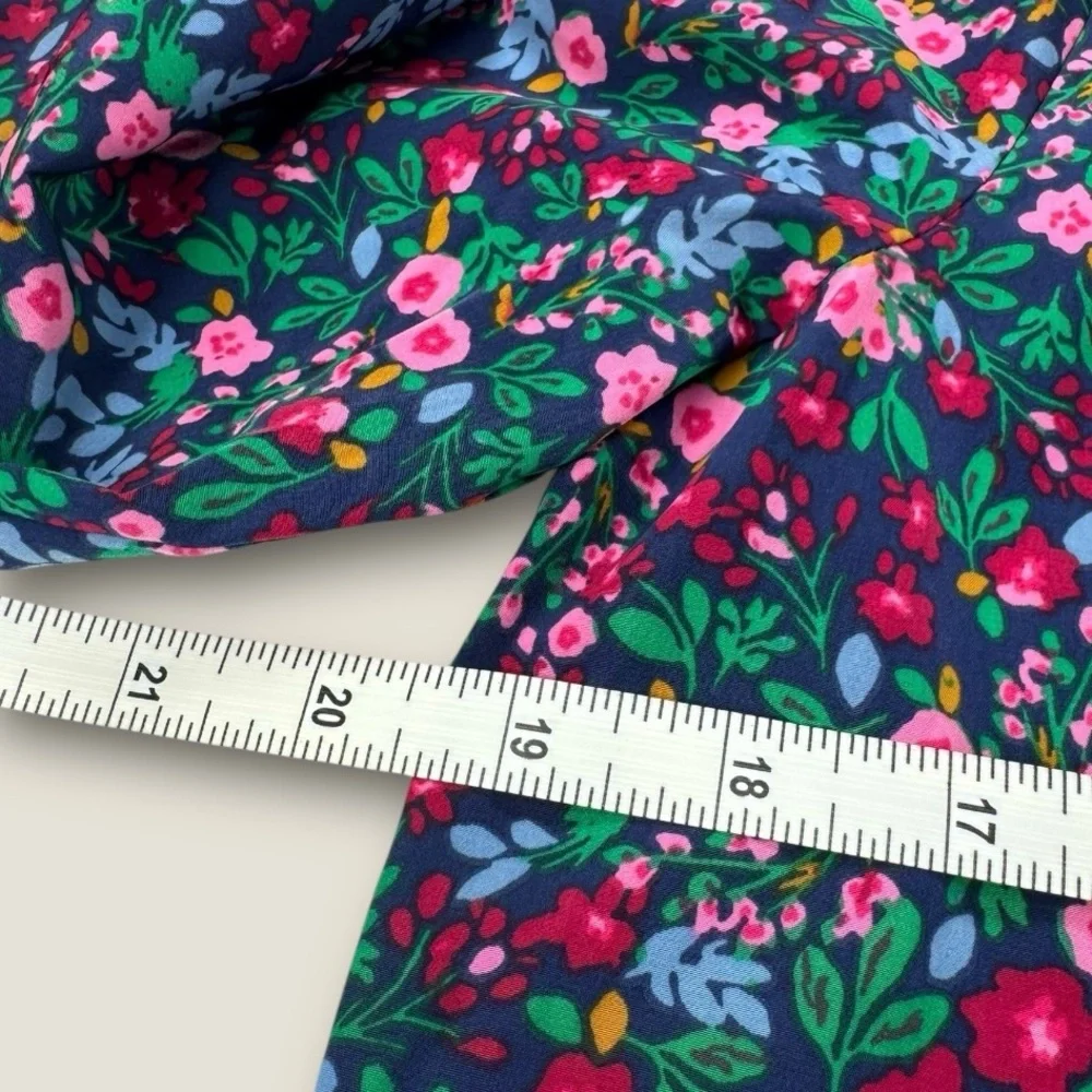 J. Crew Vibrant Floral Long Sleeve Blouse‎
